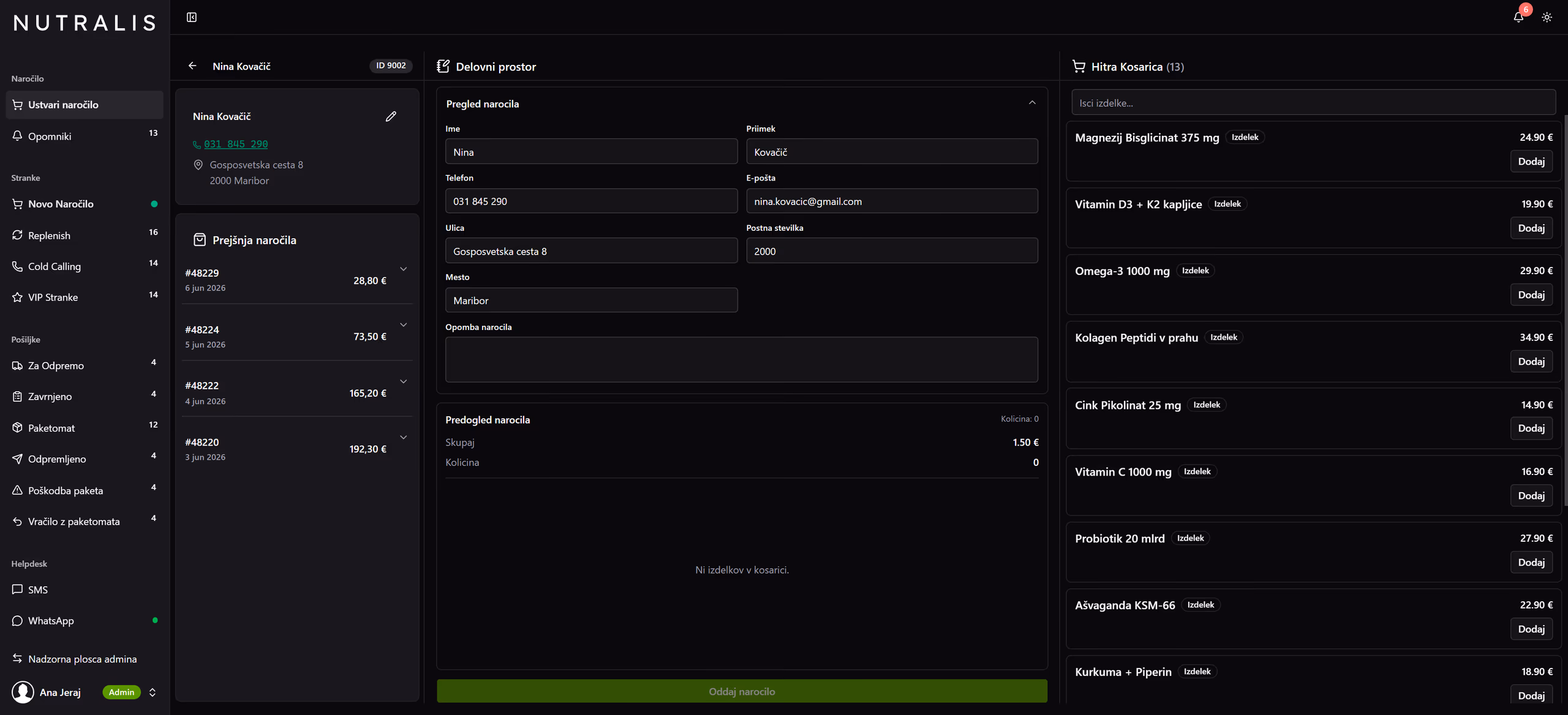 Nutralis CRM preview